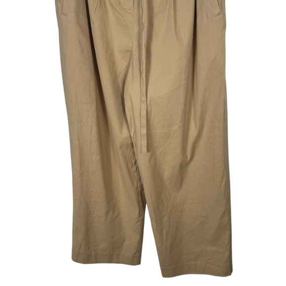 NWT Derek Lam 10 Crosby Sergio High Waist Wide Leg Linen Pants, Almond, Size 2 - Picture 7 of 12